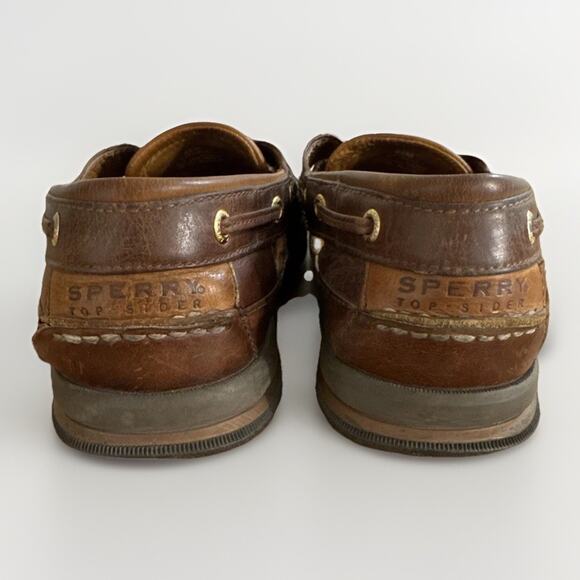 Sperry Fisherman Sandals US 8.5 M Brown Leather Gold Cup Top-Sider Mens - Picture 5 of 7